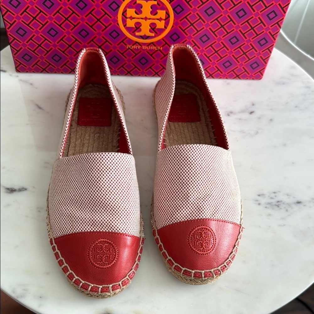 Tory Burch Color Block Flat Espadilles , US 8
Canvas/Nappa Leather